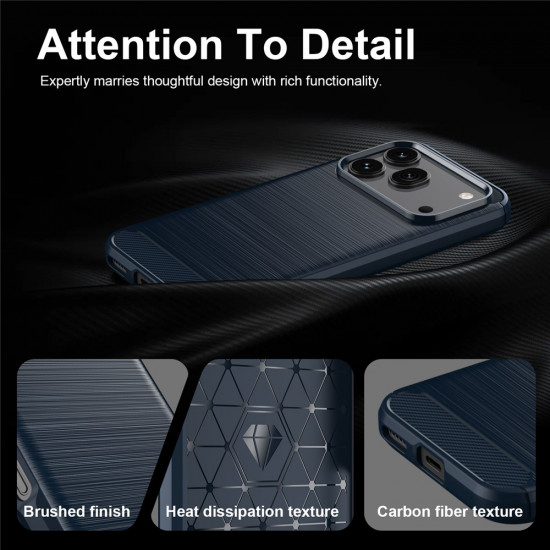 Techsuit Carbon Silicone Honor 600 / 600 Pro Blue Techsuit Carbon Silicone Honor 600 / 600 Pro Blue