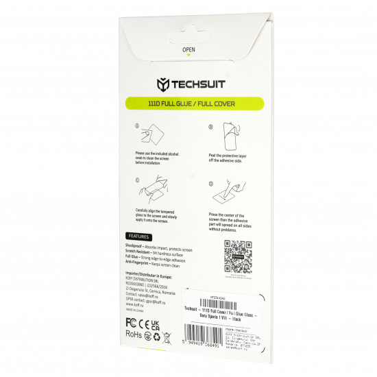 Techsuit 111D Full Cover / Full Glue Glass Xiaomi 17T Pro Black