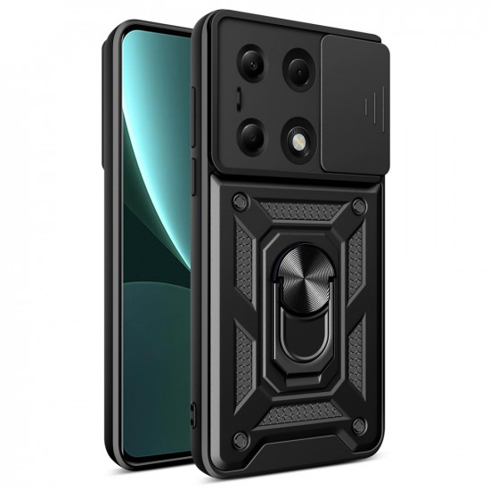 Techsuit CamShield Series Xiaomi Redmi Note 13 Pro 4G / Poco M6 Pro 4G Black