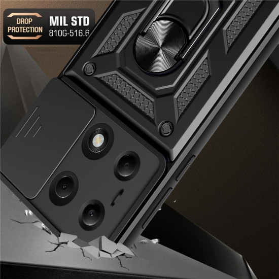 Techsuit CamShield Series Xiaomi Redmi Note 13 Pro 4G / Poco M6 Pro 4G Black