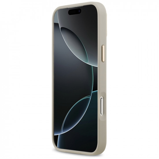 Lacoste Champs Elysees Gold Logo MagSafe case for iPhone 17 Pro Max taupe Lacoste Champs Elysees Gold Logo MagSafe case for iPhone 17 Pro Max taupe