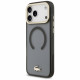 Lacoste Shockproof Transparent Frosted Gold Logo MagSafe Case for iPhone 17 Pro Max black
