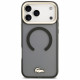 Lacoste Shockproof Transparent Frosted Gold Logo MagSafe Case for iPhone 17 Pro Max black