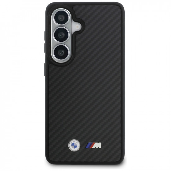 Case BMW M Kevlar Logo MagSafe for Samsung Galaxy S26 black