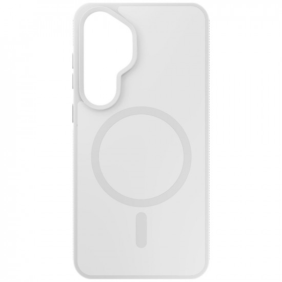 3MK Smoke MagCase Case for Samsung Galaxy S25, White 3MK Smoke MagCase Case for Samsung Galaxy S25, White