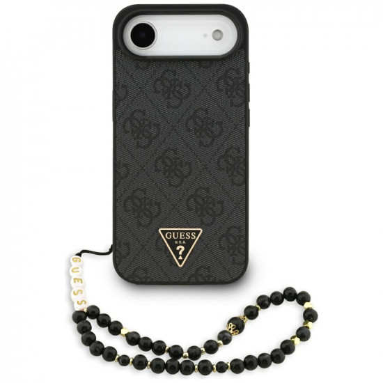 Case Guess 4G Strap Triangle Logo MagSafe for iPhone Air black Case Guess 4G Strap Triangle Logo MagSafe for iPhone Air black