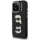 Case Karl Lagerfeld FW Grained Karl & Choupette Heads Pins for iPhone 16 Pro Max black Case Karl Lagerfeld FW Grained Karl & Choupette Heads Pins for iPhone 16 Pro Max black