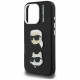 Case Karl Lagerfeld FW Grained Karl & Choupette Heads Pins for iPhone 16 Pro Max black Case Karl Lagerfeld FW Grained Karl & Choupette Heads Pins for iPhone 16 Pro Max black