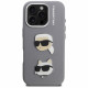 Case Karl Lagerfeld FW Grained Karl & Choupette Heads Pins for iPhone 16 Pro Max gray Case Karl Lagerfeld FW Grained Karl & Choupette Heads Pins for iPhone 16 Pro Max gray