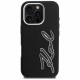 Case Karl Lagerfeld FW Grained Signature Logo for iPhone 16 Pro Max black