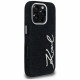 Case Karl Lagerfeld FW Jeans Signature Logo for iPhone 16 Pro black