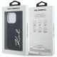 Case Karl Lagerfeld FW Jeans Signature Logo for iPhone 16 Pro black