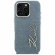 Case Karl Lagerfeld FW Jeans Signature Logo for iPhone 16 Pro Max blue