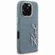 Case Karl Lagerfeld FW Jeans Signature Logo for iPhone 16 Pro Max blue