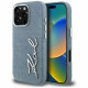 Case Karl Lagerfeld FW Jeans Signature Logo for iPhone 16 Pro blue