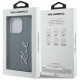 Case Karl Lagerfeld FW Jeans Signature Logo for iPhone 16 Pro blue
