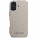 Karl Lagerfeld FW Stamped Karl MagSafe Case for iPhone 16 beige