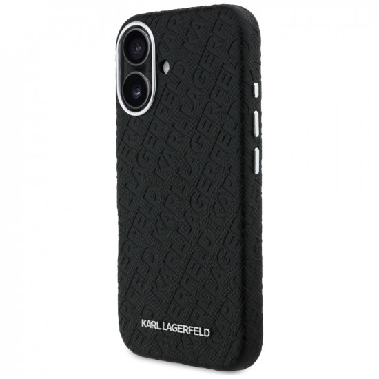 Karl Lagerfeld FW Stamped Karl MagSafe Case for iPhone 16 black