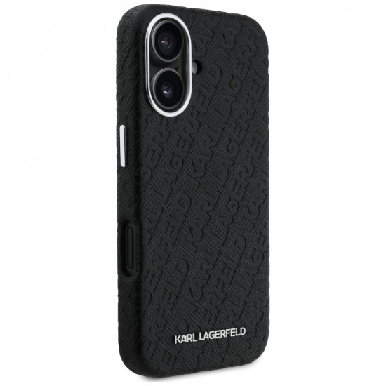 Karl Lagerfeld FW Stamped Karl MagSafe Case for iPhone 16 black