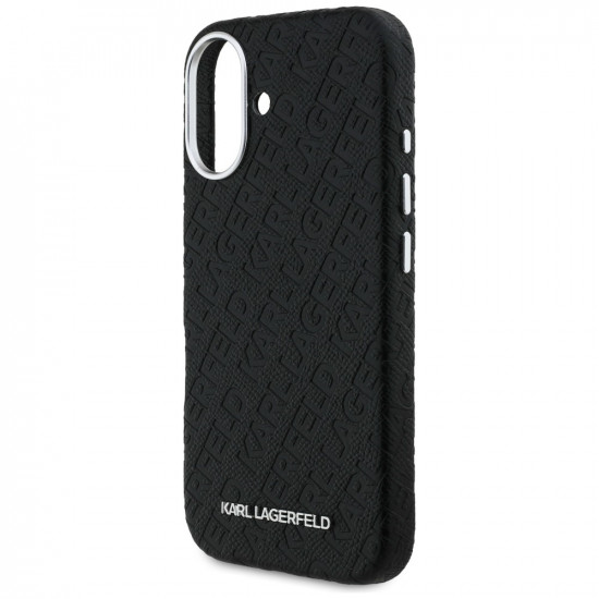 Karl Lagerfeld FW Stamped Karl MagSafe Case for iPhone 16 black