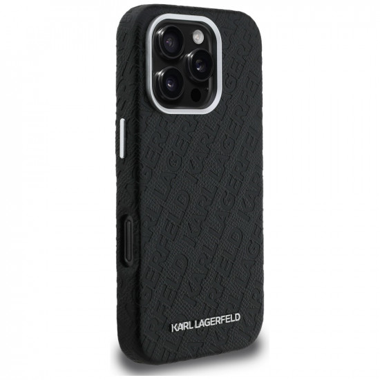 Karl Lagerfeld FW Stamped Karl MagSafe Case for iPhone 16 Pro black
