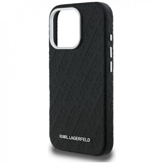 Karl Lagerfeld FW Stamped Karl MagSafe Case for iPhone 16 Pro black
