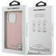 Karl Lagerfeld FW Stamped Karl MagSafe Case for iPhone 16 Pro Max pink