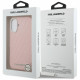 Karl Lagerfeld FW Stamped Karl MagSafe Case for iPhone 16 pink