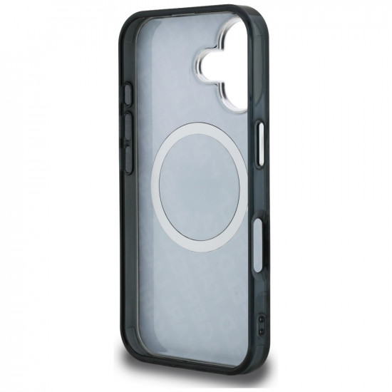 Case Karl Lagerfeld IML Choupette Head Logo MagSafe for iPhone 16 black