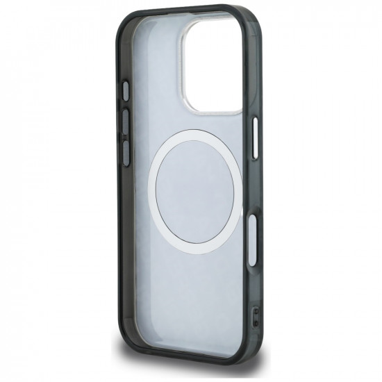 Case Karl Lagerfeld IML Choupette Head Logo MagSafe for iPhone 16 Pro black