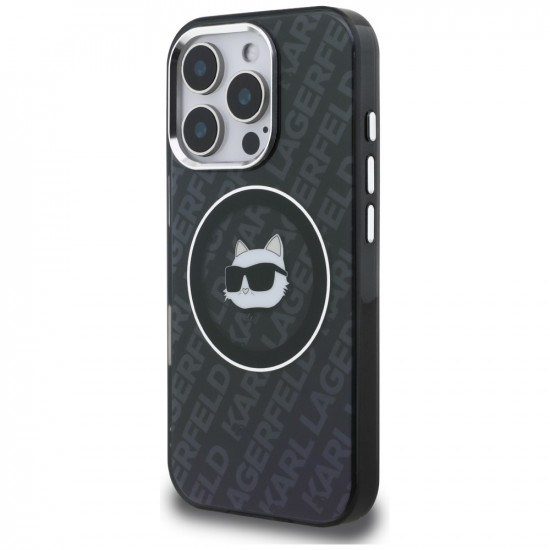 Case Karl Lagerfeld IML Choupette Head Logo MagSafe for iPhone 16 Pro Max black Case Karl Lagerfeld IML Choupette Head Logo MagSafe for iPhone 16 Pro Max black