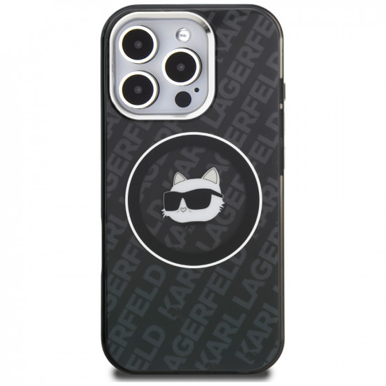 Case Karl Lagerfeld IML Choupette Head Logo MagSafe for iPhone 16 Pro Max black Case Karl Lagerfeld IML Choupette Head Logo MagSafe for iPhone 16 Pro Max black