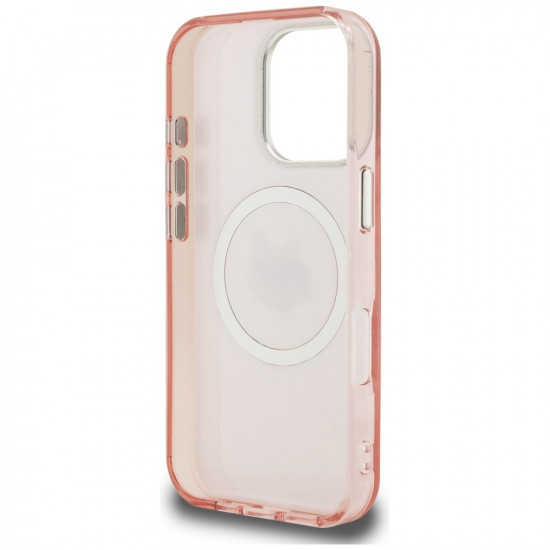 Case Karl Lagerfeld IML Choupette Head Logo MagSafe for iPhone 16 Pro pink