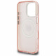 Case Karl Lagerfeld IML Choupette Head Logo MagSafe for iPhone 16 Pro pink