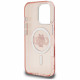 Case Karl Lagerfeld IML Choupette Sketch Logo MagSafe for iPhone 16 Pro Max pink