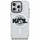 Case Karl Lagerfeld IML Choupette Sketch Logo MagSafe for iPhone 16 Pro transparent