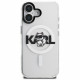 Case Karl Lagerfeld IML Choupette Sketch Logo MagSafe for iPhone 16 transparent