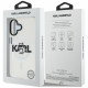 Case Karl Lagerfeld IML Choupette Sketch Logo MagSafe for iPhone 16 transparent