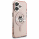 Case Karl Lagerfeld IML Choupette Sketch Logo MagSafe for iPhone 16 pink