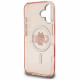 Case Karl Lagerfeld IML Choupette Sketch Logo MagSafe for iPhone 16 pink