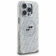 Case Karl Lagerfeld IML Glitter Karl &amp; Choupette Heads Logo MagSafe for iPhone 16 Pro Max gray