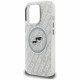 Case Karl Lagerfeld IML Glitter Karl &amp; Choupette Heads Logo MagSafe for iPhone 16 Pro Max gray