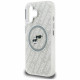 Case Karl Lagerfeld IML Glitter Karl &amp; Choupette Heads Logo MagSafe for iPhone 16 gray