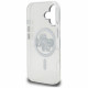 Karl Lagerfeld IML Glitter Karl &amp; Choupette Sketch Logo MagSafe Case for iPhone 16 transparent
