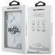 Karl Lagerfeld IML Glitter Karl &amp; Choupette Sketch Logo MagSafe Case for iPhone 16 transparent