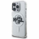 Karl Lagerfeld IML Glitter Karl &amp; Choupette Sketch Logo MagSafe Case for iPhone 16 Pro Max transpare