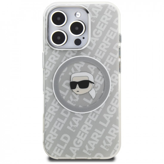 Case Karl Lagerfeld IML Karl Head Logo MagSafe for iPhone 16 Pro gray Case Karl Lagerfeld IML Karl Head Logo MagSafe for iPhone 16 Pro gray