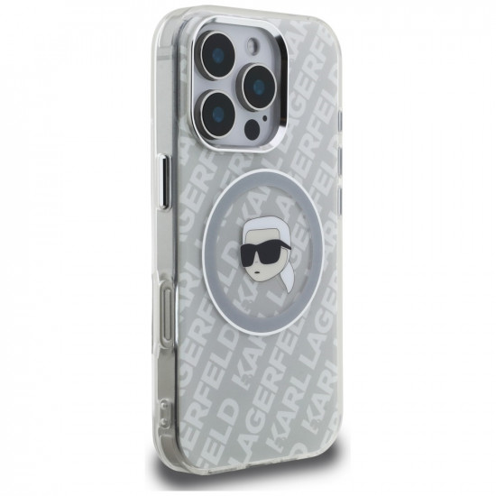 Case Karl Lagerfeld IML Karl Head Logo MagSafe for iPhone 16 Pro gray Case Karl Lagerfeld IML Karl Head Logo MagSafe for iPhone 16 Pro gray