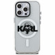 Karl Lagerfeld IML Karl Sketch Logo MagSafe Case for iPhone 16 Pro Max Clear