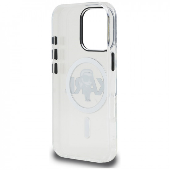 Karl Lagerfeld IML Karl Sketch Logo MagSafe Case for iPhone 16 Pro Max Clear